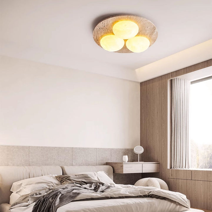 Trio Travertine Ceiling Light - Vakkerlight