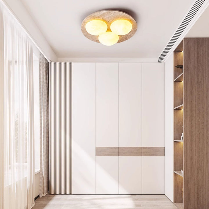 Trio Travertine Ceiling Light - Vakkerlight