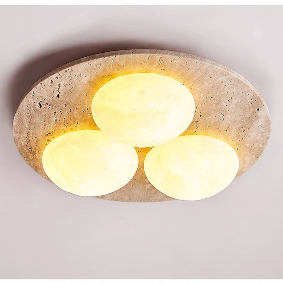 Trio Travertine Ceiling Light - Vakkerlight