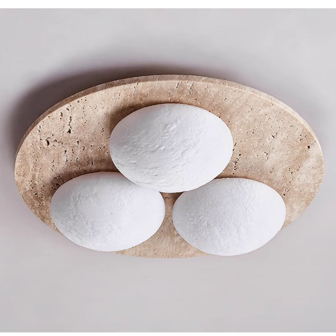 Trio Travertine Ceiling Light - Vakkerlight