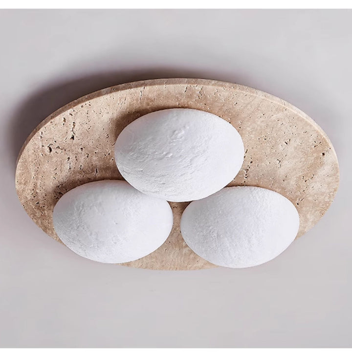 Trio Travertine Ceiling Light - Vakkerlight
