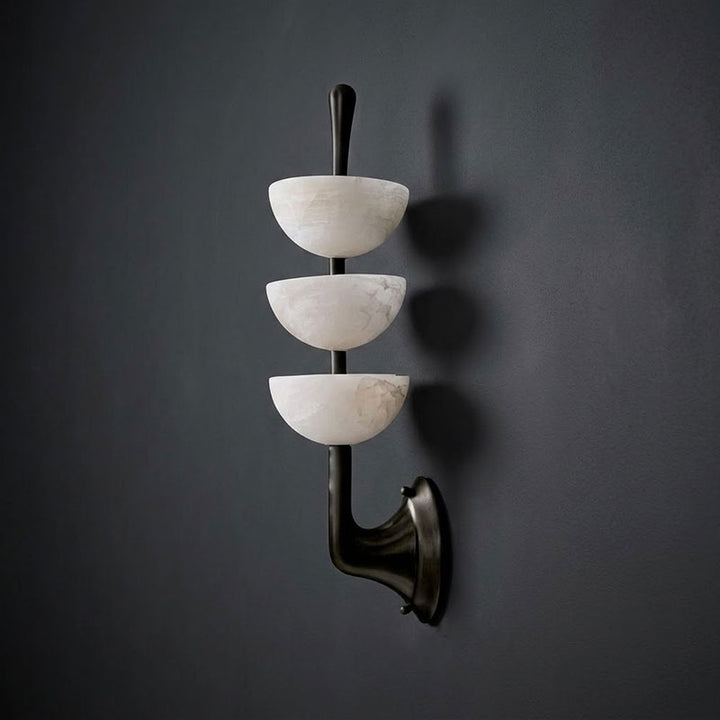Triple Alabaster Wall Sconce - Vakkerlight