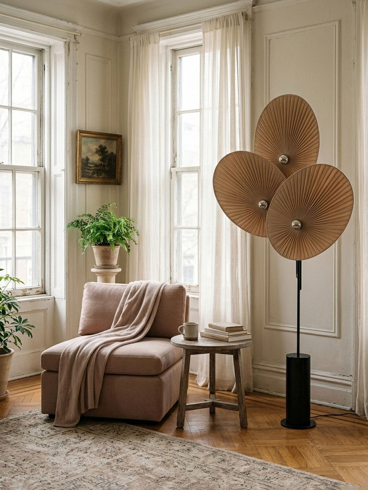 Lampadaire Triple Floral