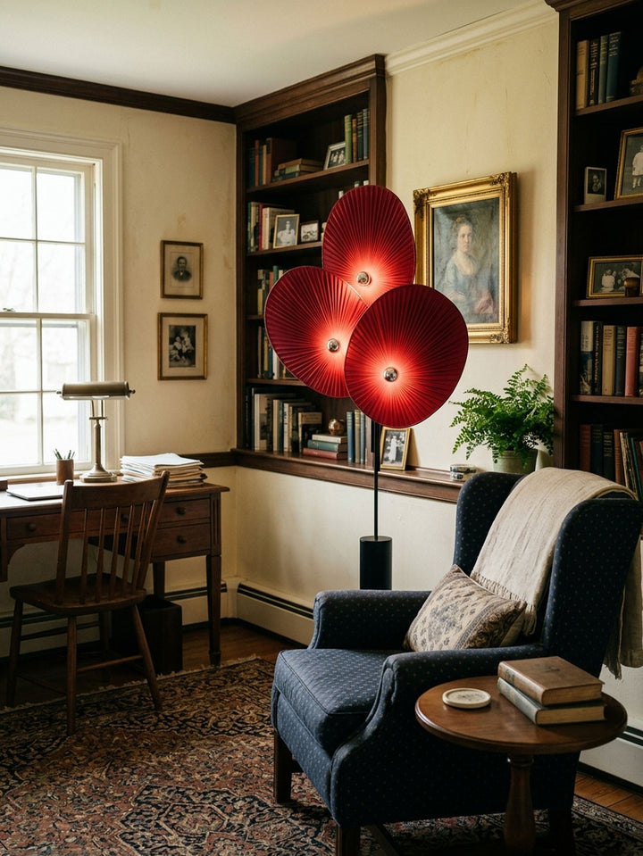 Lampadaire Triple Floral