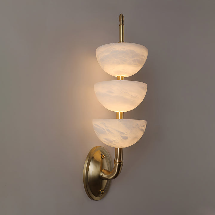 Triple Alabaster Wall Sconce - Vakkerlight