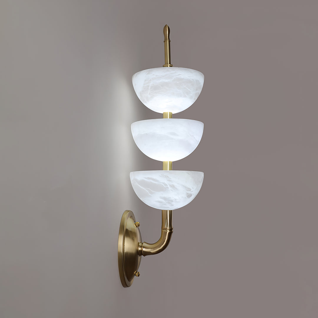 Triple Alabaster Wall Sconce - Vakkerlight