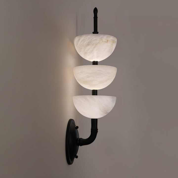 Triple Alabaster Wall Sconce - Vakkerlight