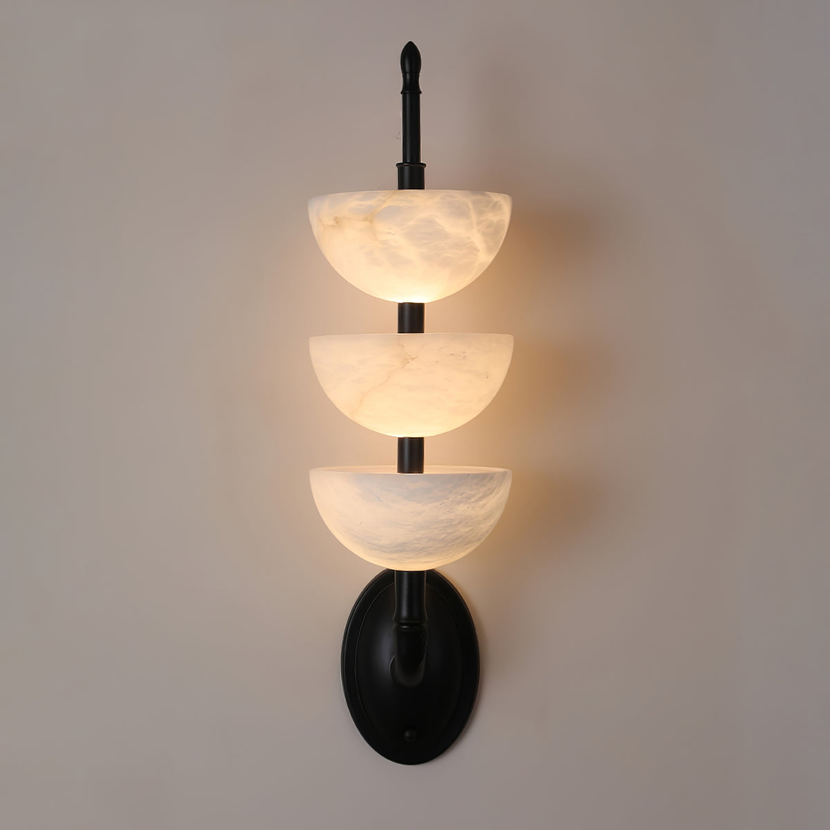 Triple Alabaster Wall Sconce – Vakkerlight