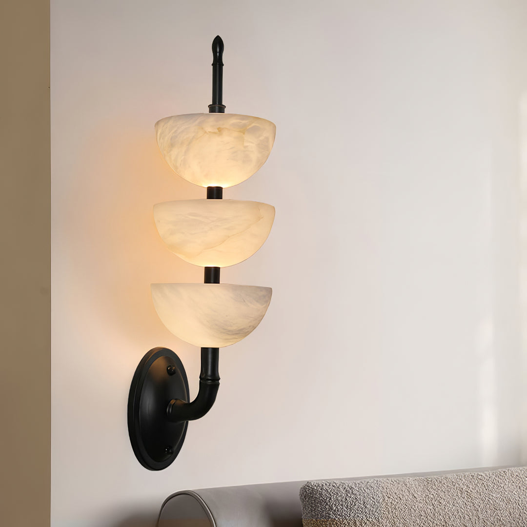 Triple Alabaster Wall Sconce - Vakkerlight