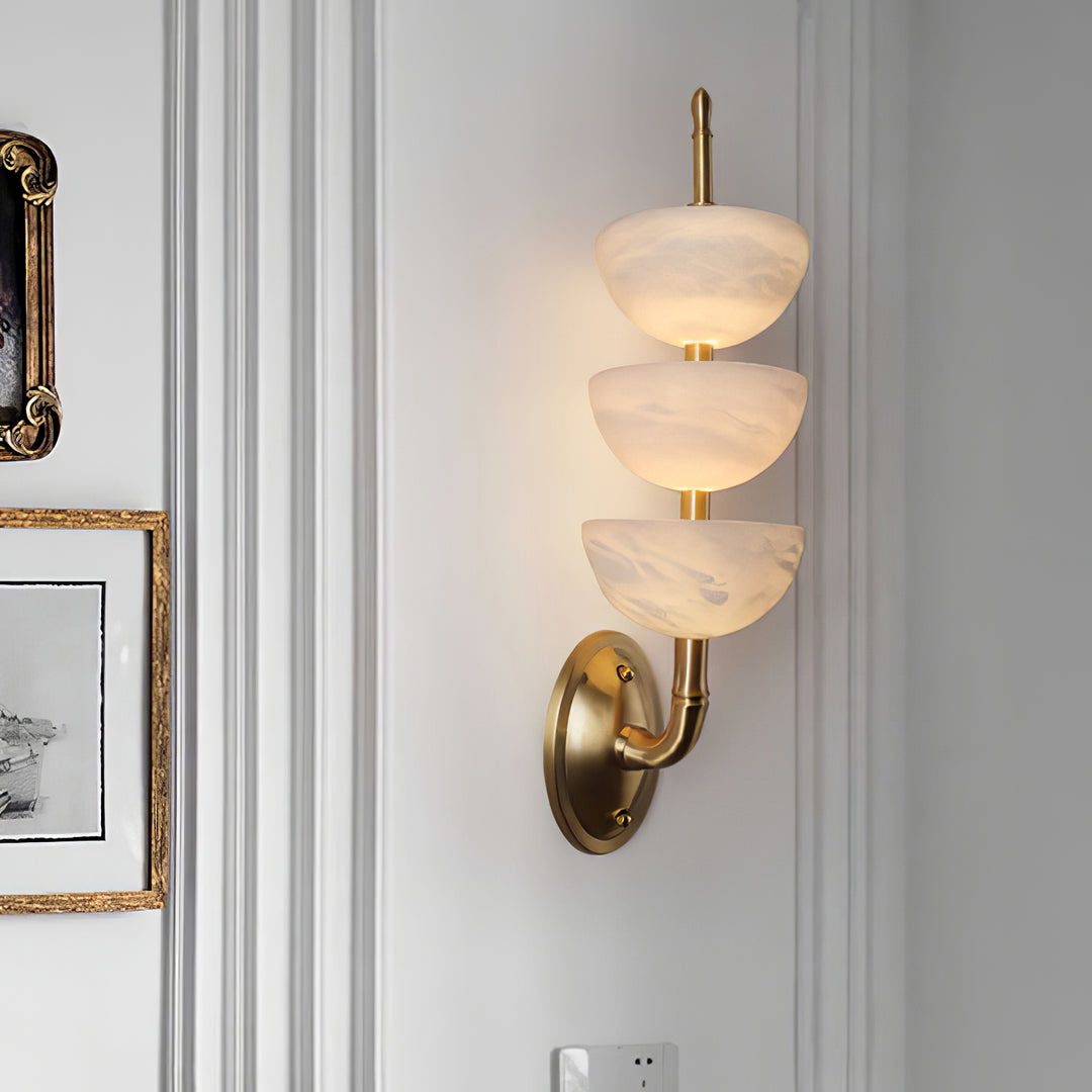 Triple Alabaster Wall Sconce - Vakkerlight