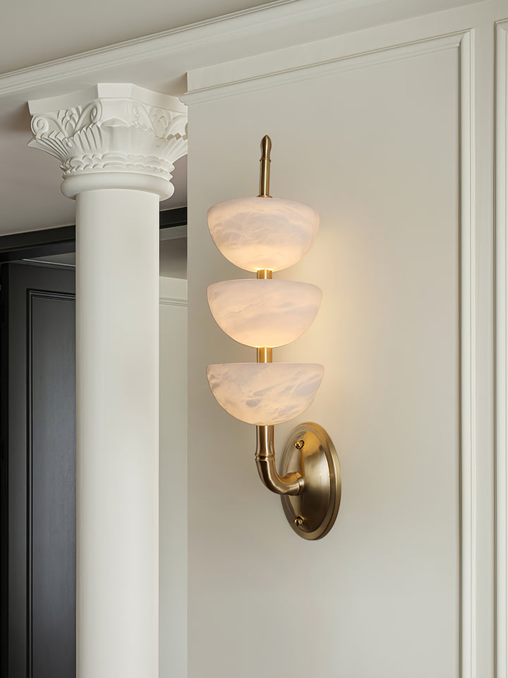 Triple Alabaster Wall Sconce - Vakkerlight