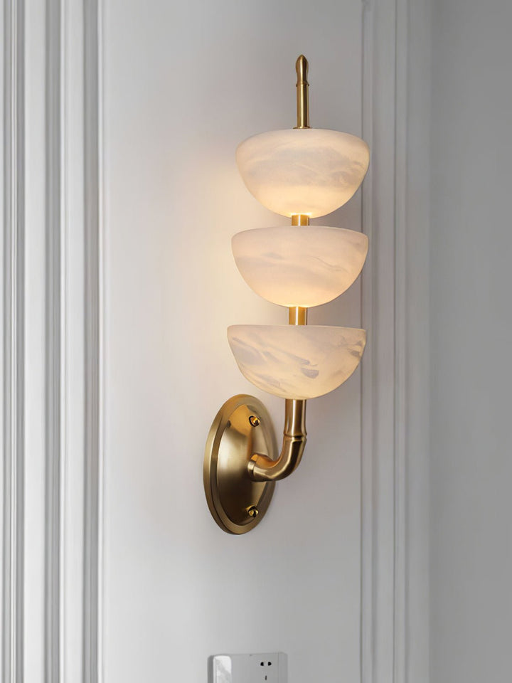 Triple Alabaster Wall Sconce - Vakkerlight