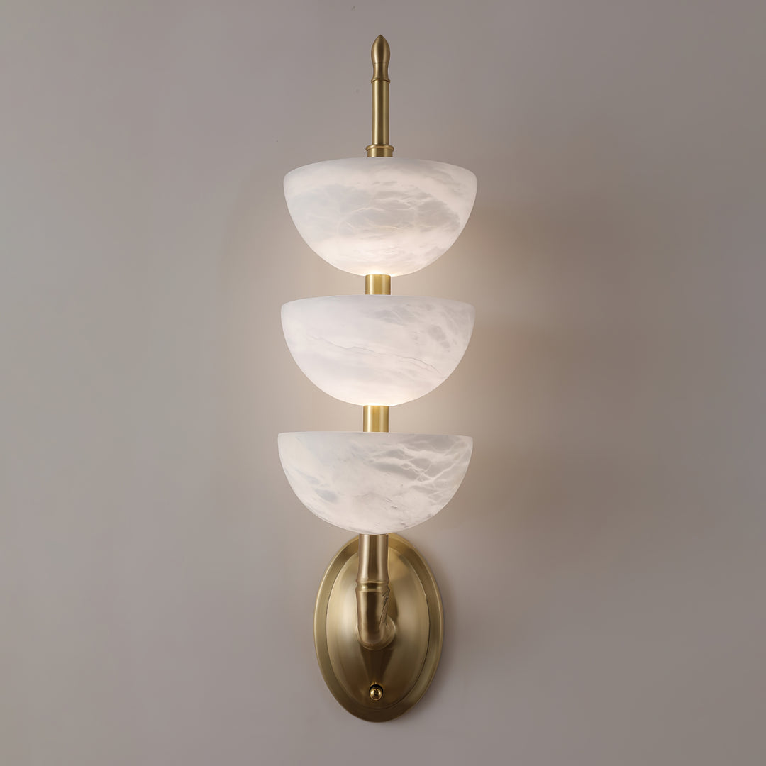 Triple Alabaster Wall Sconce - Vakkerlight