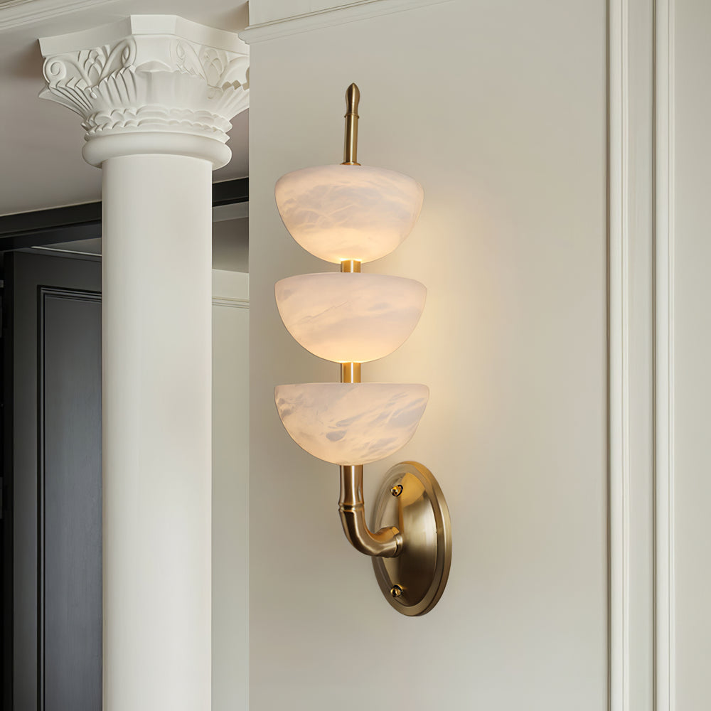 Triple Alabaster Wall Sconce - Vakkerlight