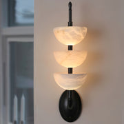 Triple Alabaster Wall Sconce