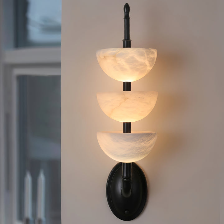 Triple Alabaster Wall Sconce - Vakkerlight