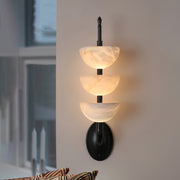 Triple Alabaster Wall Sconce