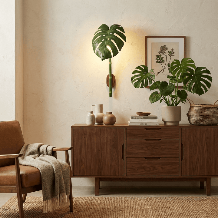 Tropical Monstera Leaf Wall Light - Vakkerlight