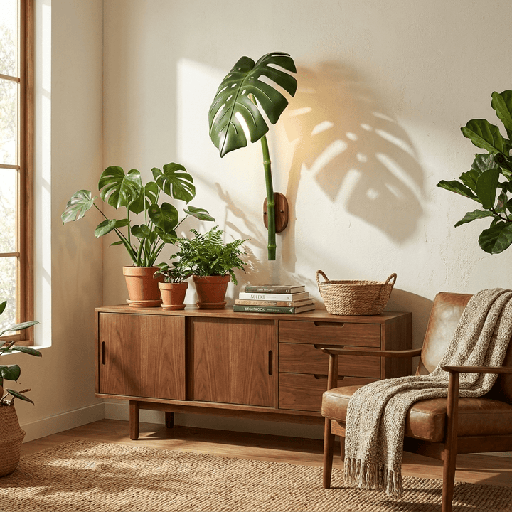 Tropical Monstera Leaf Wall Light - Vakkerlight