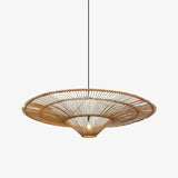 Marisol Rattan-Schalen-Pendelleuchte