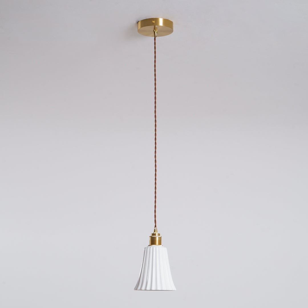 Trumpet Ceramic Pendant Light - Vakkerlight