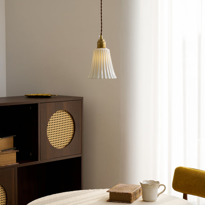 Trumpet Ceramic Pendant Light - Vakkerlight