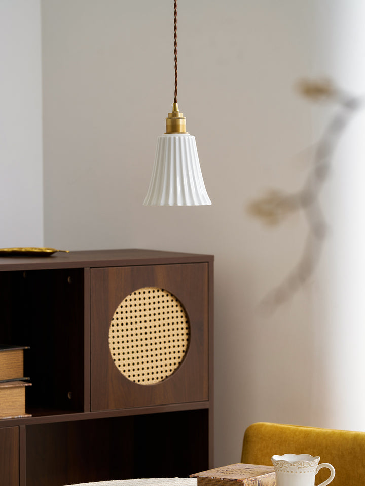 Trumpet Ceramic Pendant Light - Vakkerlight