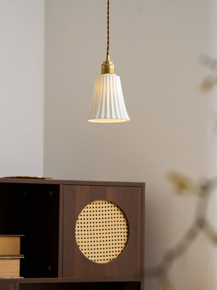 Trumpet Ceramic Pendant Light - Vakkerlight