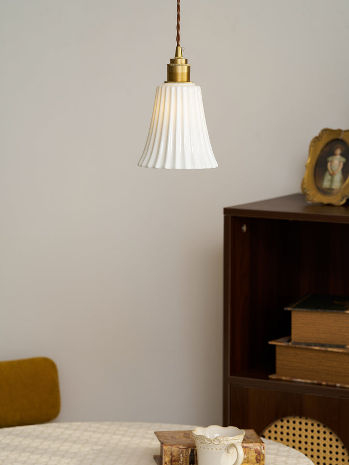 Trumpet Ceramic Pendant Light - Vakkerlight