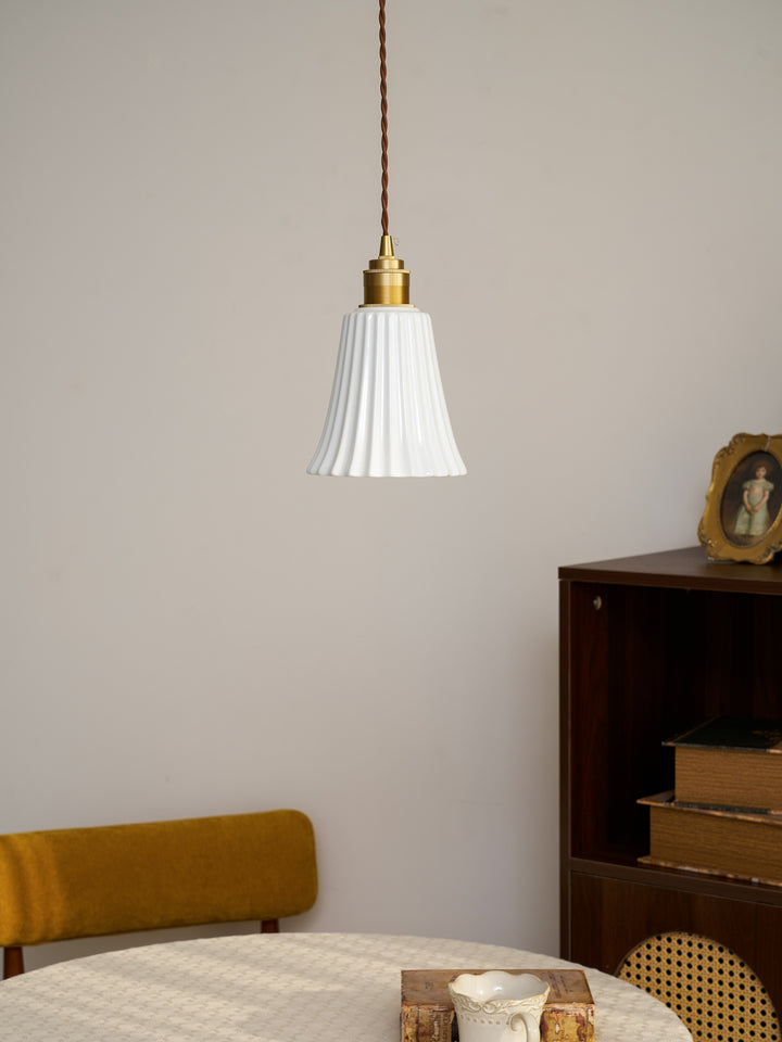 Trumpet Ceramic Pendant Light - Vakkerlight