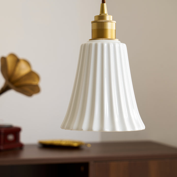 Trumpet Ceramic Pendant Light - Vakkerlight