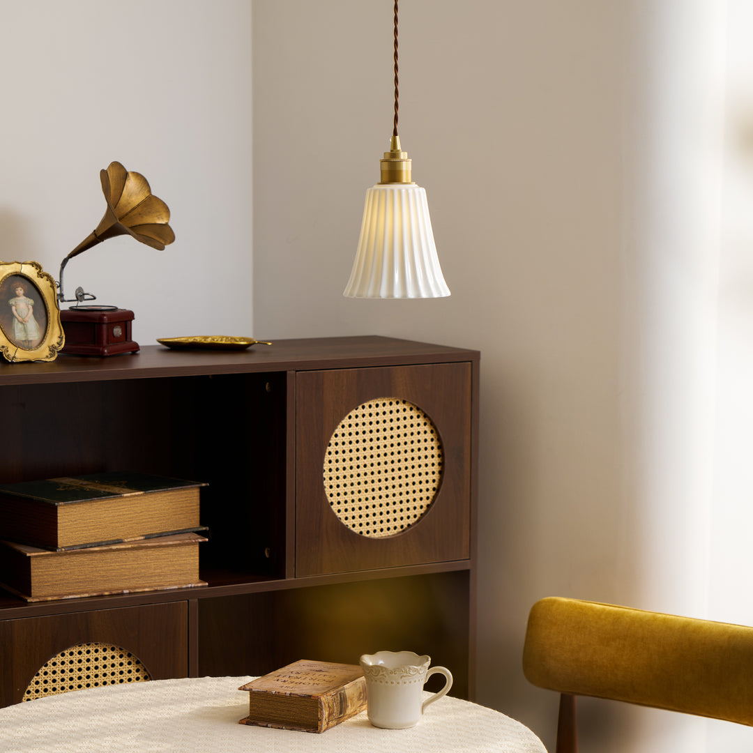 Trumpet Ceramic Pendant Light - Vakkerlight