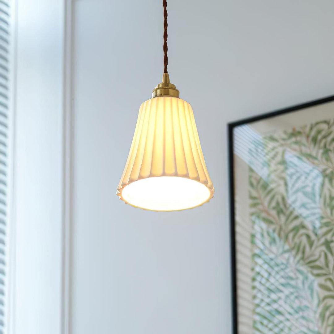 Trumpet Ceramic Pendant Light - Vakkerlight