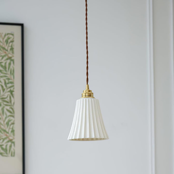 Trumpet Ceramic Pendant Light - Vakkerlight