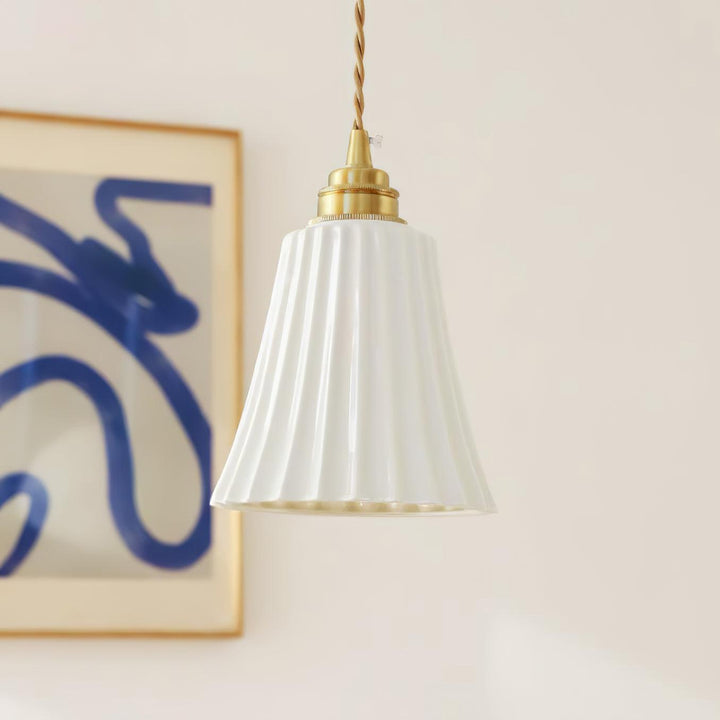 Trumpet Ceramic Pendant Light - Vakkerlight