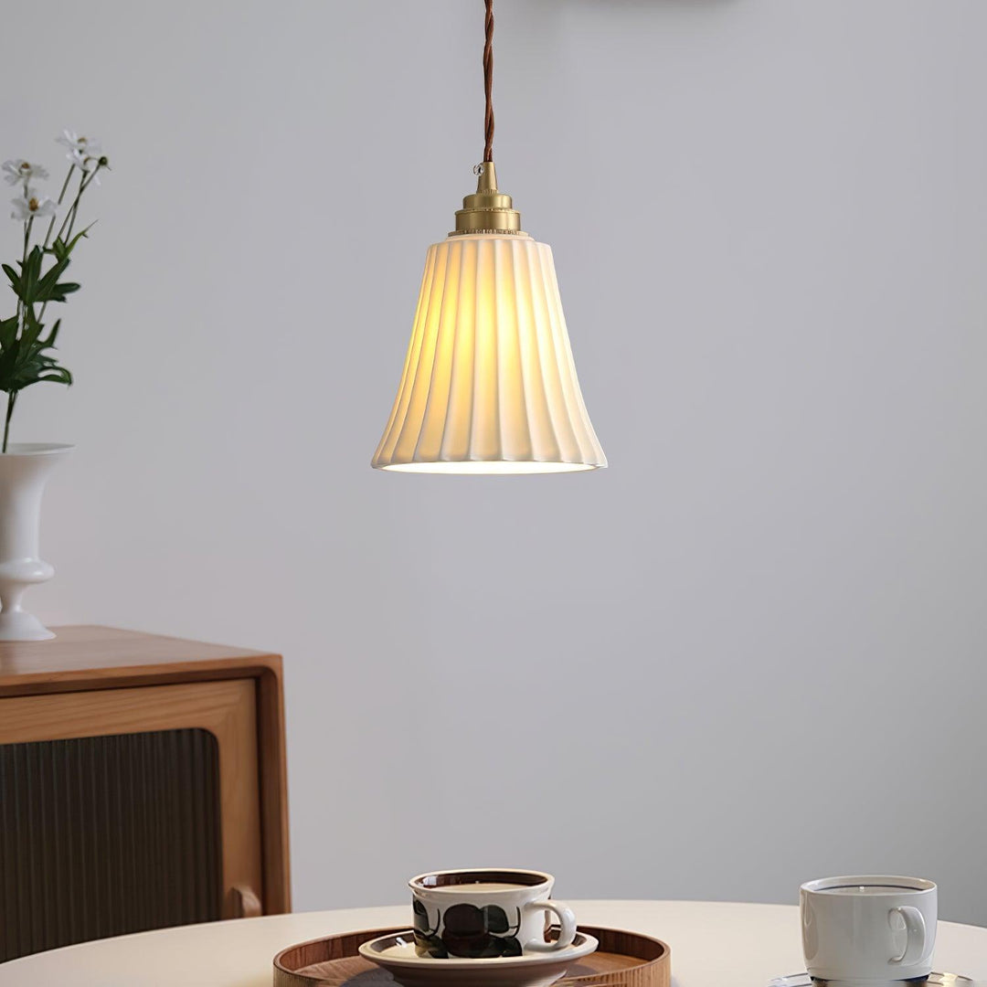 Trumpet Ceramic Pendant Light - Vakkerlight