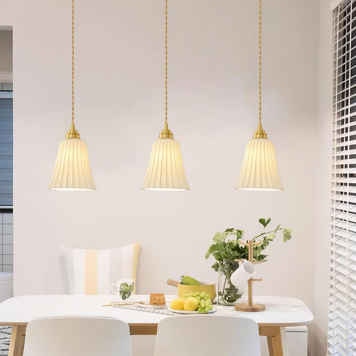 Trumpet Ceramic Pendant Light - Vakkerlight