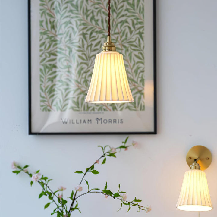 Trumpet Ceramic Pendant Light - Vakkerlight