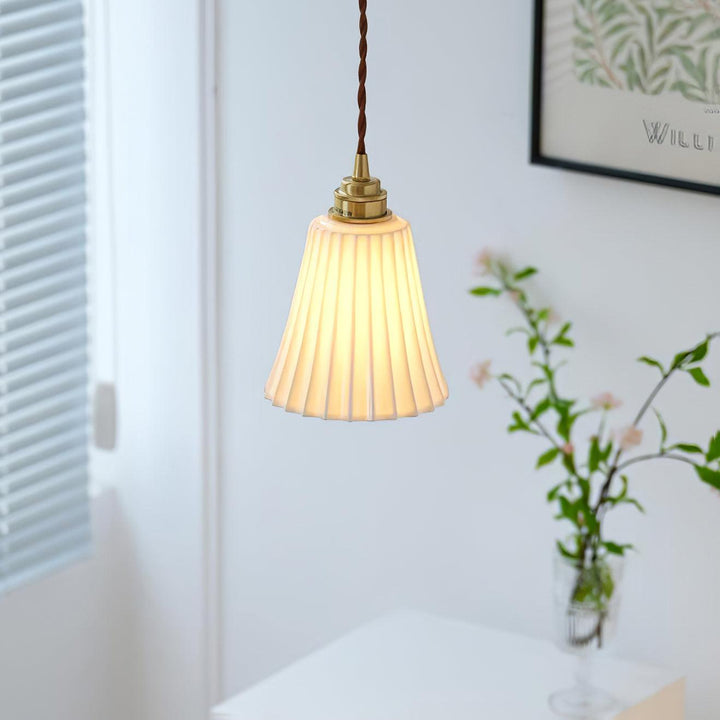 Trumpet Ceramic Pendant Light - Vakkerlight