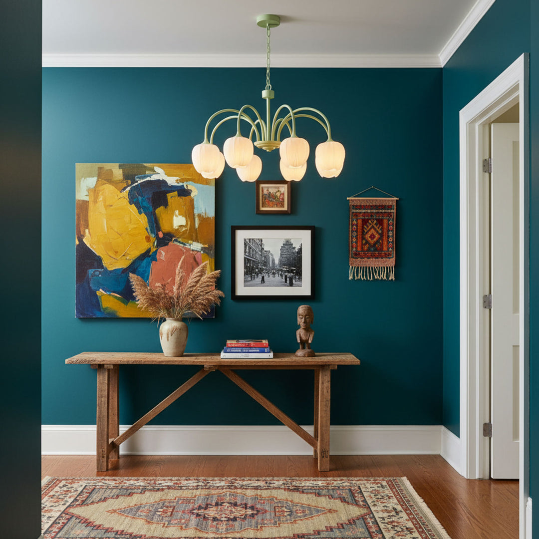 Tulip Matcha Chandelier - Vakkerlight