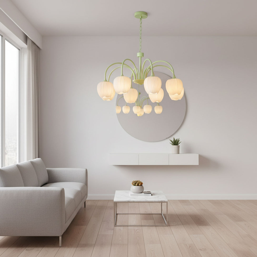 Tulip Matcha Chandelier - Vakkerlight