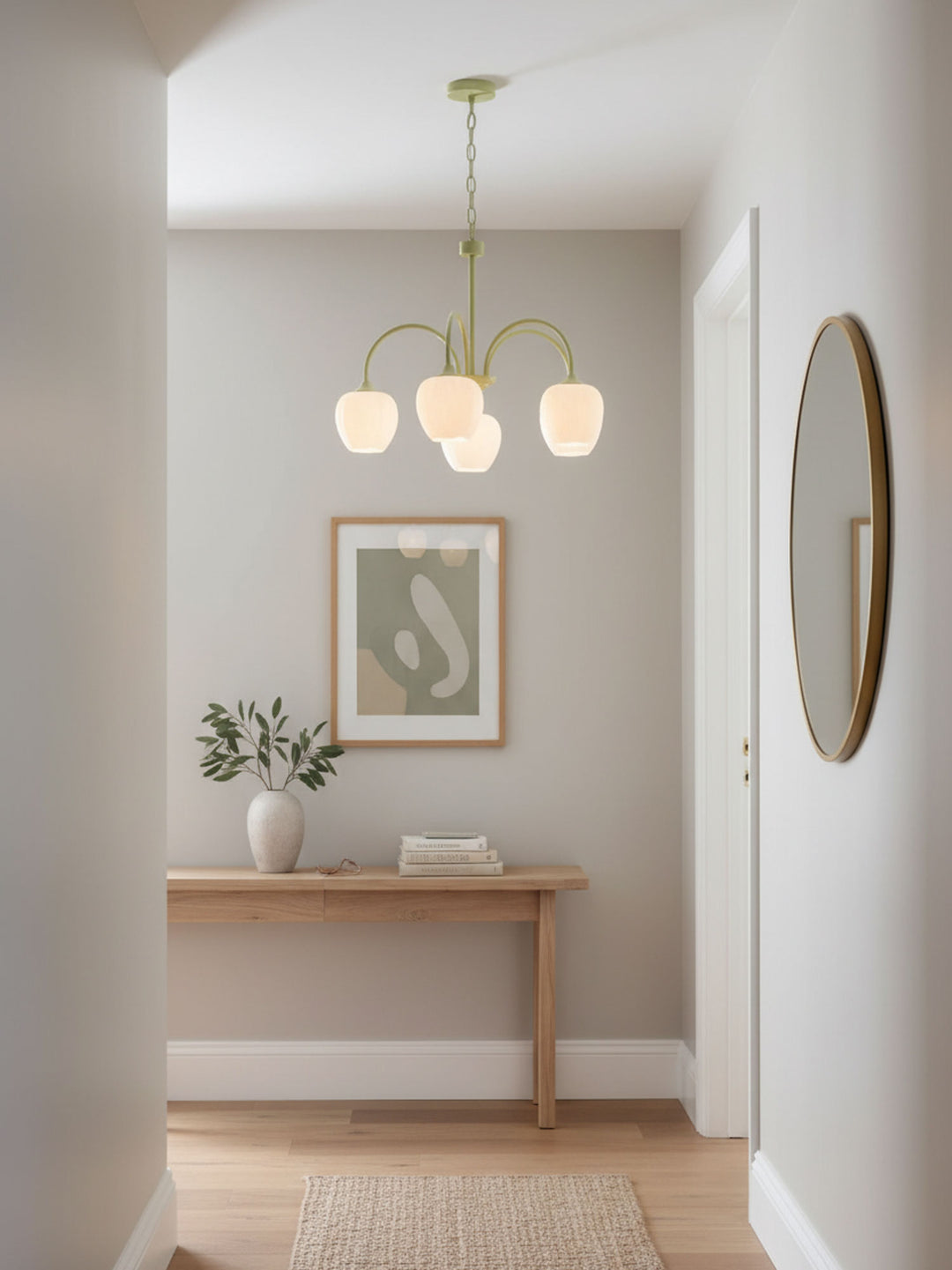Tulip Matcha Chandelier - Vakkerlight