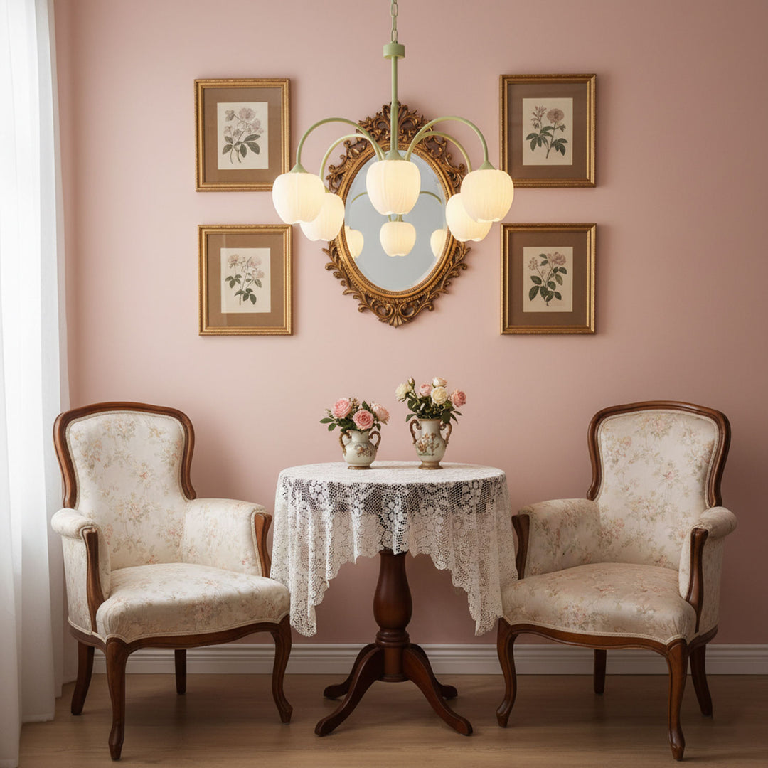 Tulip Matcha Chandelier - Vakkerlight