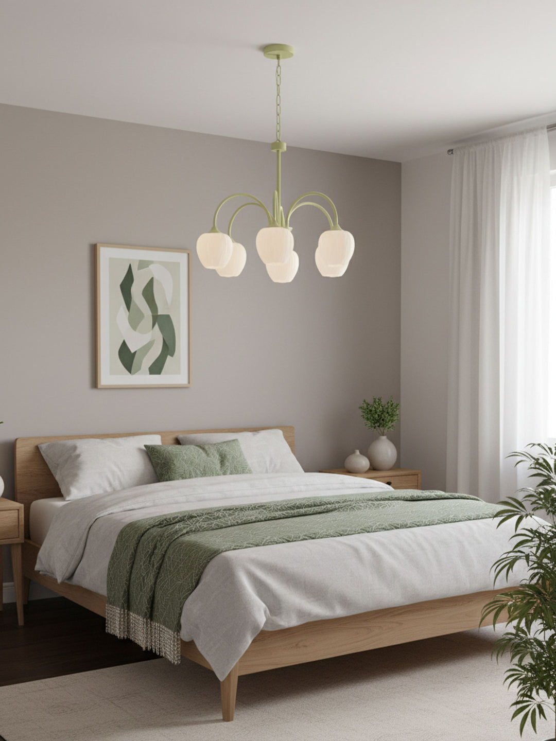 Tulip Matcha Chandelier - Vakkerlight