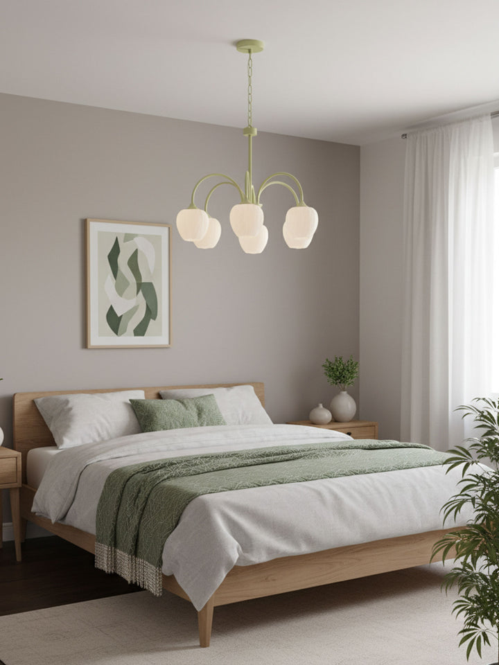 Tulip Matcha Chandelier - Vakkerlight