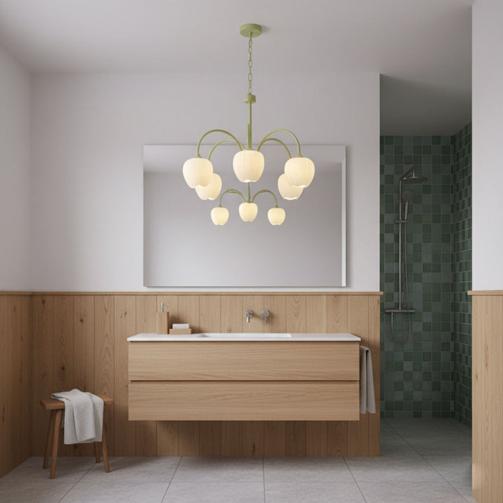 Tulip Matcha Chandelier - Vakkerlight