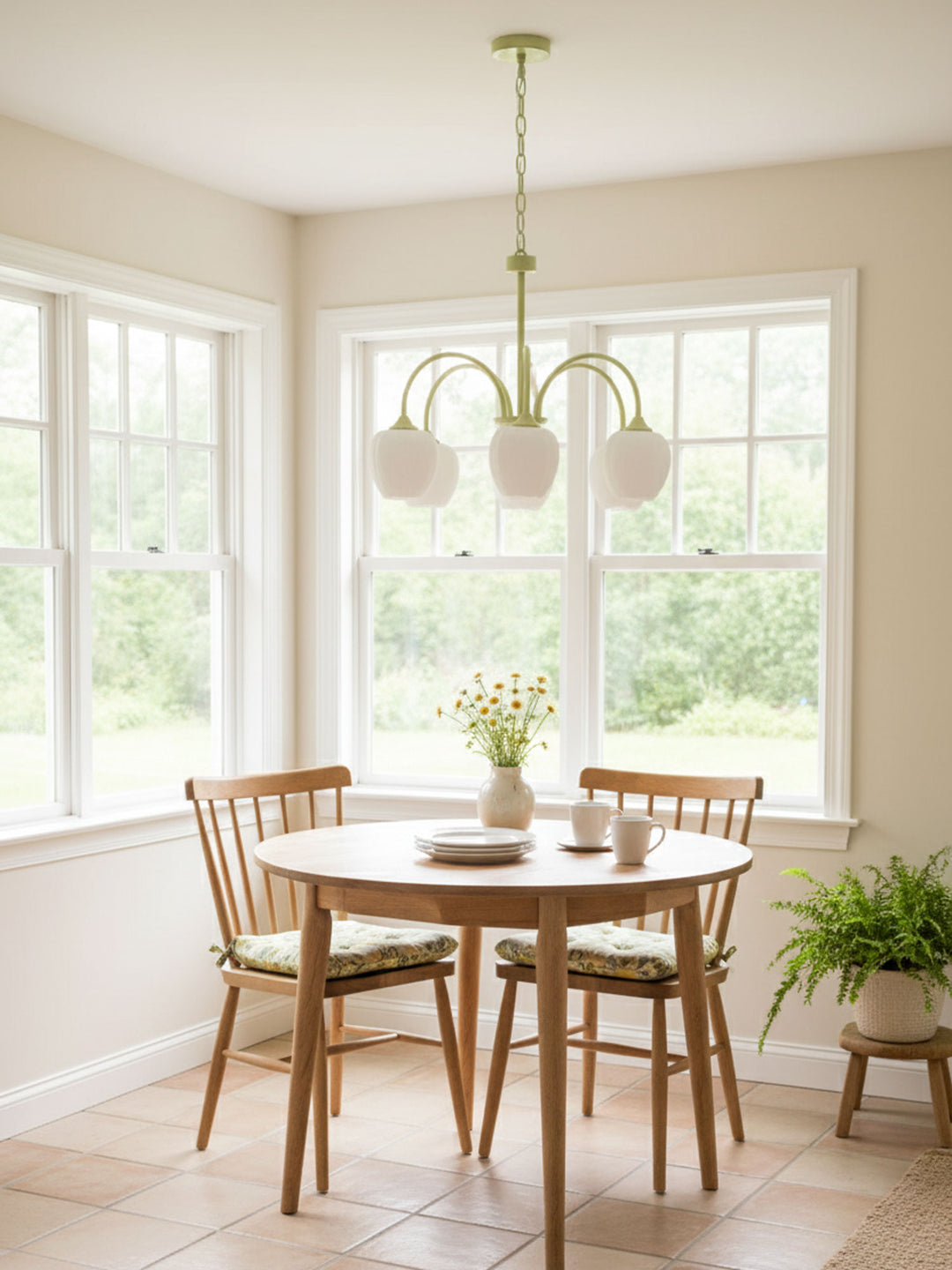 Tulip Matcha Chandelier - Vakkerlight