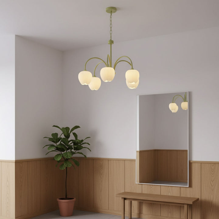 Tulip Matcha Chandelier - Vakkerlight