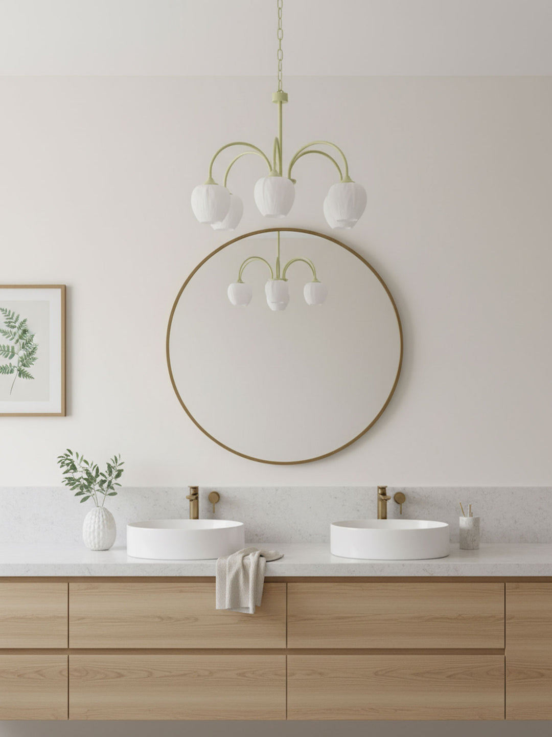 Tulip Matcha Chandelier - Vakkerlight