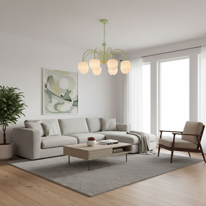 Tulip Matcha Chandelier - Vakkerlight